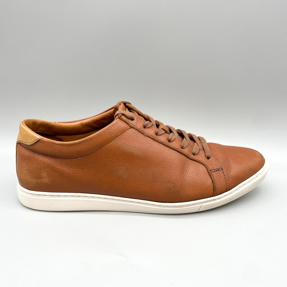 Allen Edmonds Mens 11 D Courtside Sneakers Shoes Brown Leather Preppy Casual